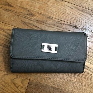 Grey, 2-section Wallet